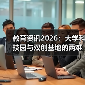教育资讯2026：大学科技园与双创基地的的缩略图