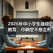2026年中小学生涯规划教育，你确定不是走形式？