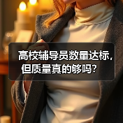 高校辅导员数量达标,但质量真的够吗?(图3) 高校辅导员数量达标,但质量真的够吗?(图3)