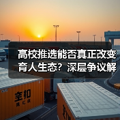 高校推选能否真正改变育人生态?深层争议解析(图4) 高校推选能否真正改变育人生态?深层争议解析(图4)