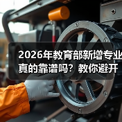 2026年教育部新增专业真的靠谱吗？教你避开这些冷门陷阱（图1）