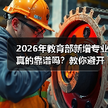 2026年教育部新增专业真的靠谱吗？教你避开这些冷门陷阱（图2）