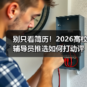 别只看简历!2026高校辅导员推选如何打动评委?(图2) 别只看简历!2026高校辅导员推选如何打动评委?(图2)