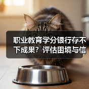 职业教育学分银行存不下成果?评估困境与信任危机揭秘(图2) 职业教育学分银行存不下成果?评估困境与信任危机揭秘(图2)