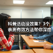 科普活动没效果？3个亲测有效方法帮你深度体验！（图1）