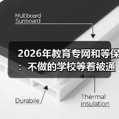 2026年教育专网和等保：不做的学校等着被通报吧（图1）