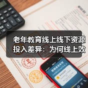 老年教育线上线下资源投入差异：为何线上效果不佳？（图3）