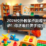 2026校外教学点新规出炉！你还敢挂牌子招生？（图1）