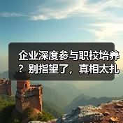 企业深度参与职校培养？别指望了，真相太扎心（图1）