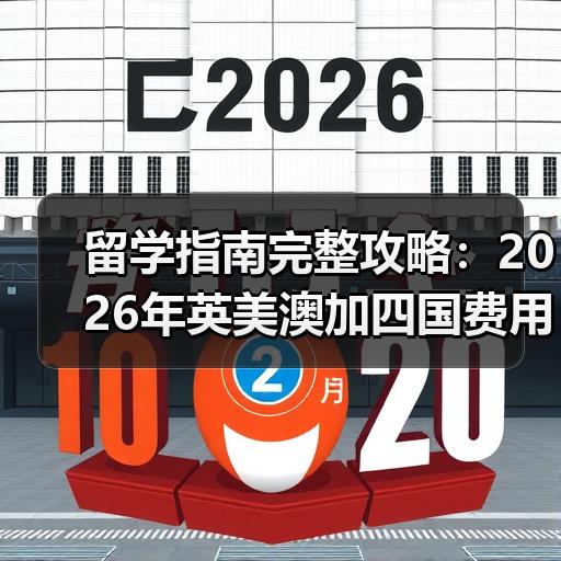 留学指南完整攻略：2026年英美澳加四国费用对比与选校实战分
