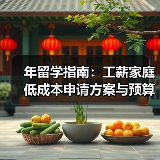 年留学指南：工薪家庭低成本申请方案与预算清单