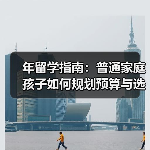 年留学指南：普通家庭孩子如何规划预算与选校