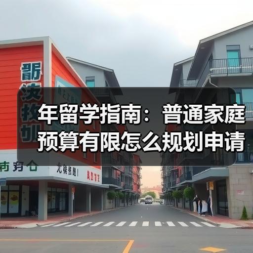 年留学指南：普通家庭预算有限怎么规划申请节奏