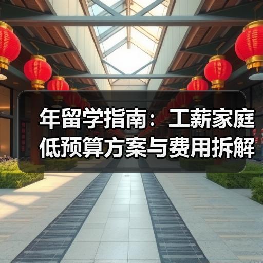 年留学指南：工薪家庭低预算方案与费用拆解