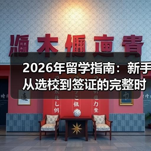 2026年留学指南：新手从选校到签证的完整时间规划