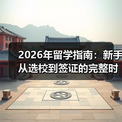 2026年留学指南：新手从选校到签证的完整时间线拆解