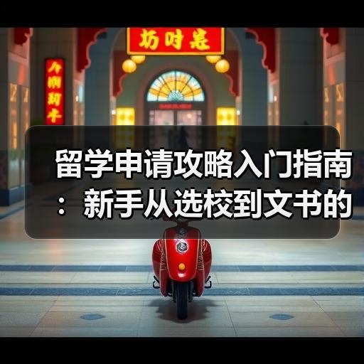 留学申请攻略入门指南：新手从选校到文书的全流程拆解