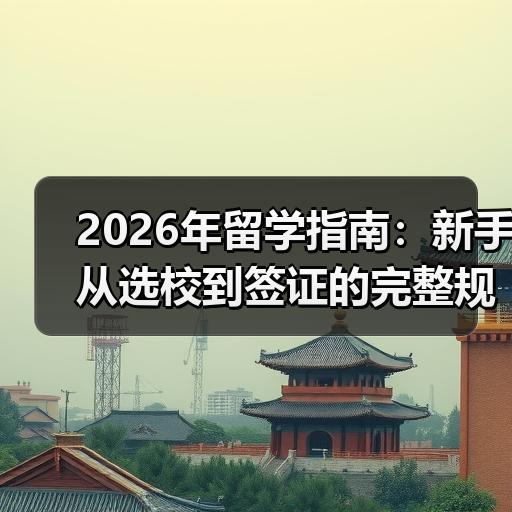2026年留学指南：新手从选校到签证的完整规划步骤