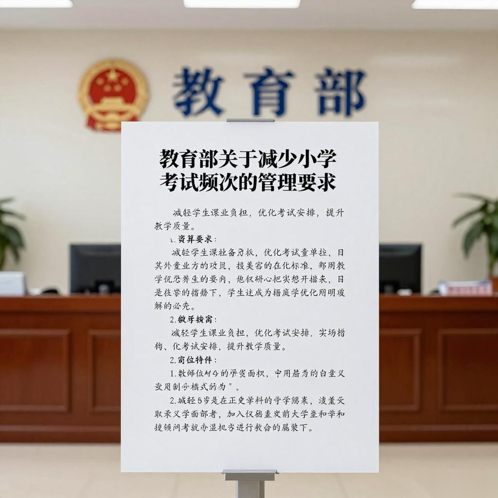 教育部规范中小学考试管理要求减少考试频次提升命题质量