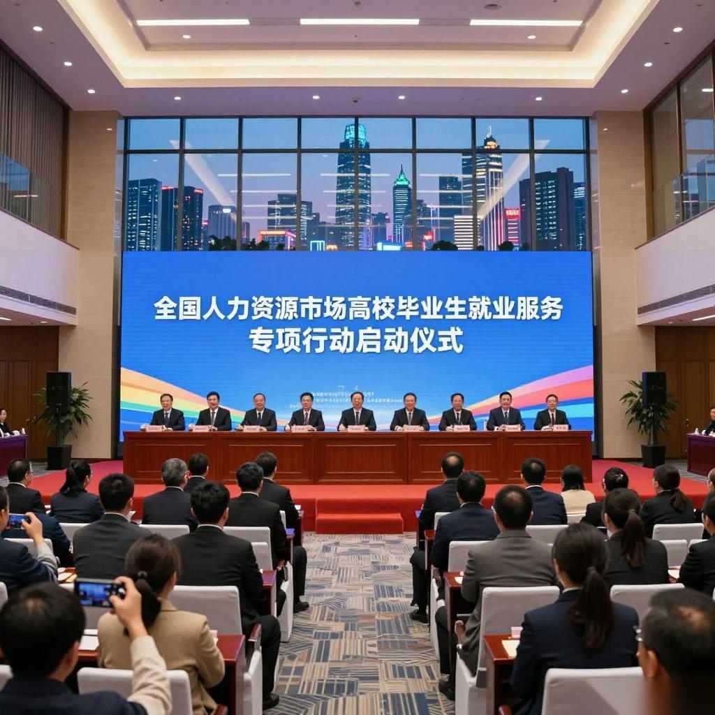 全国人力资源市场高校毕业生就业服务专项行动启动的缩略图