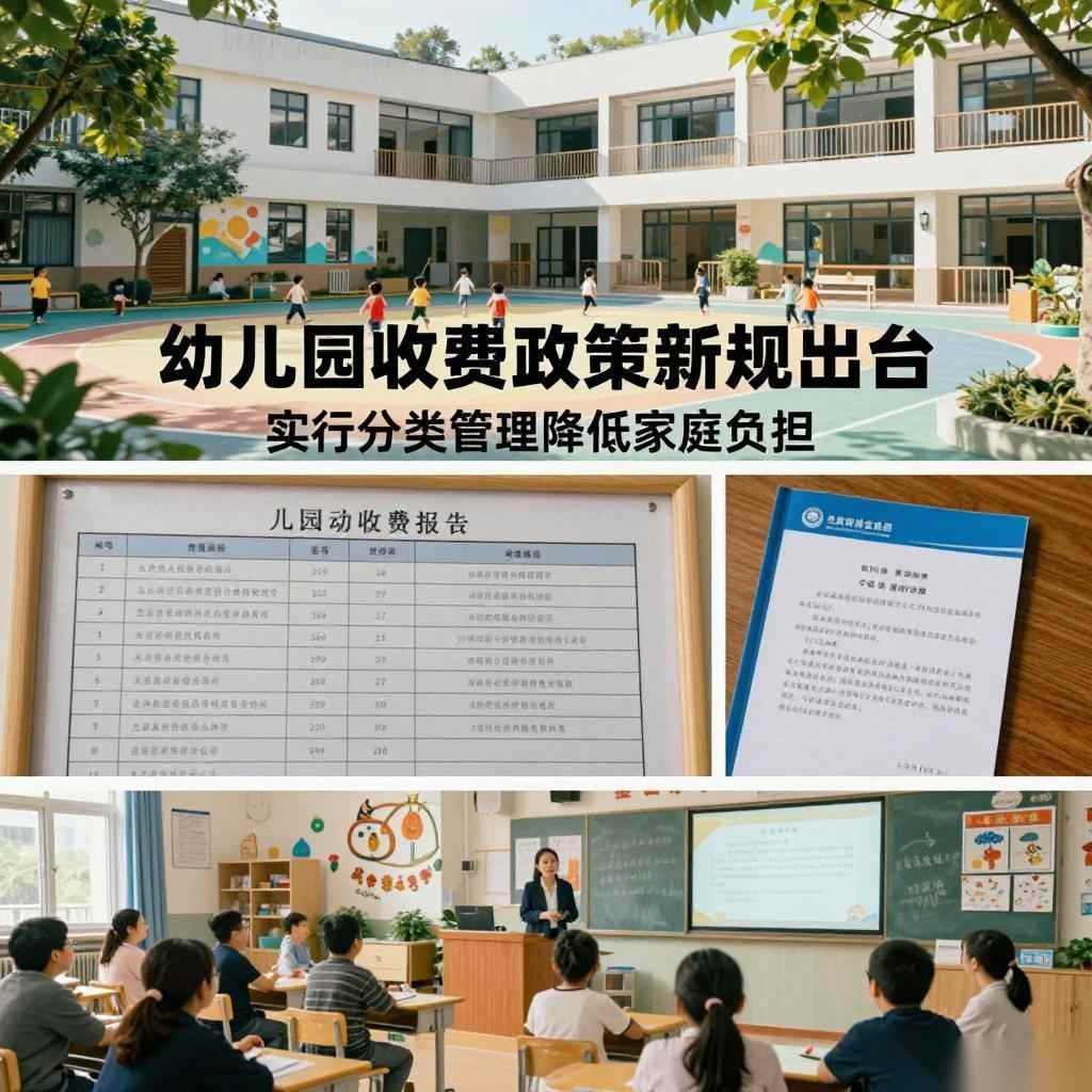 幼儿园收费政策新规出台 实行分类管理降低家庭负担