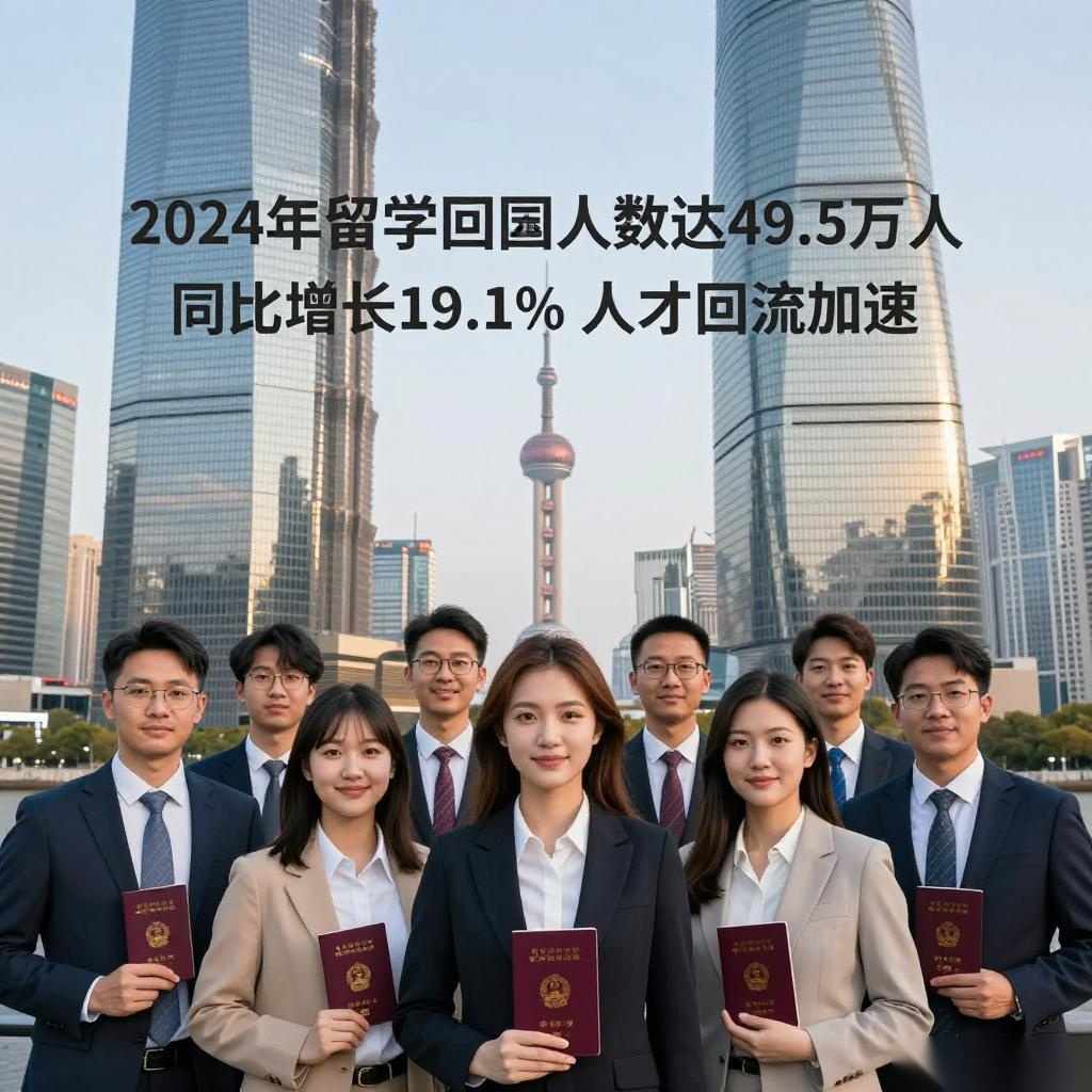 2024年留学回国人数达49.5万人 同比增长19.1%人才回流加速的缩略图