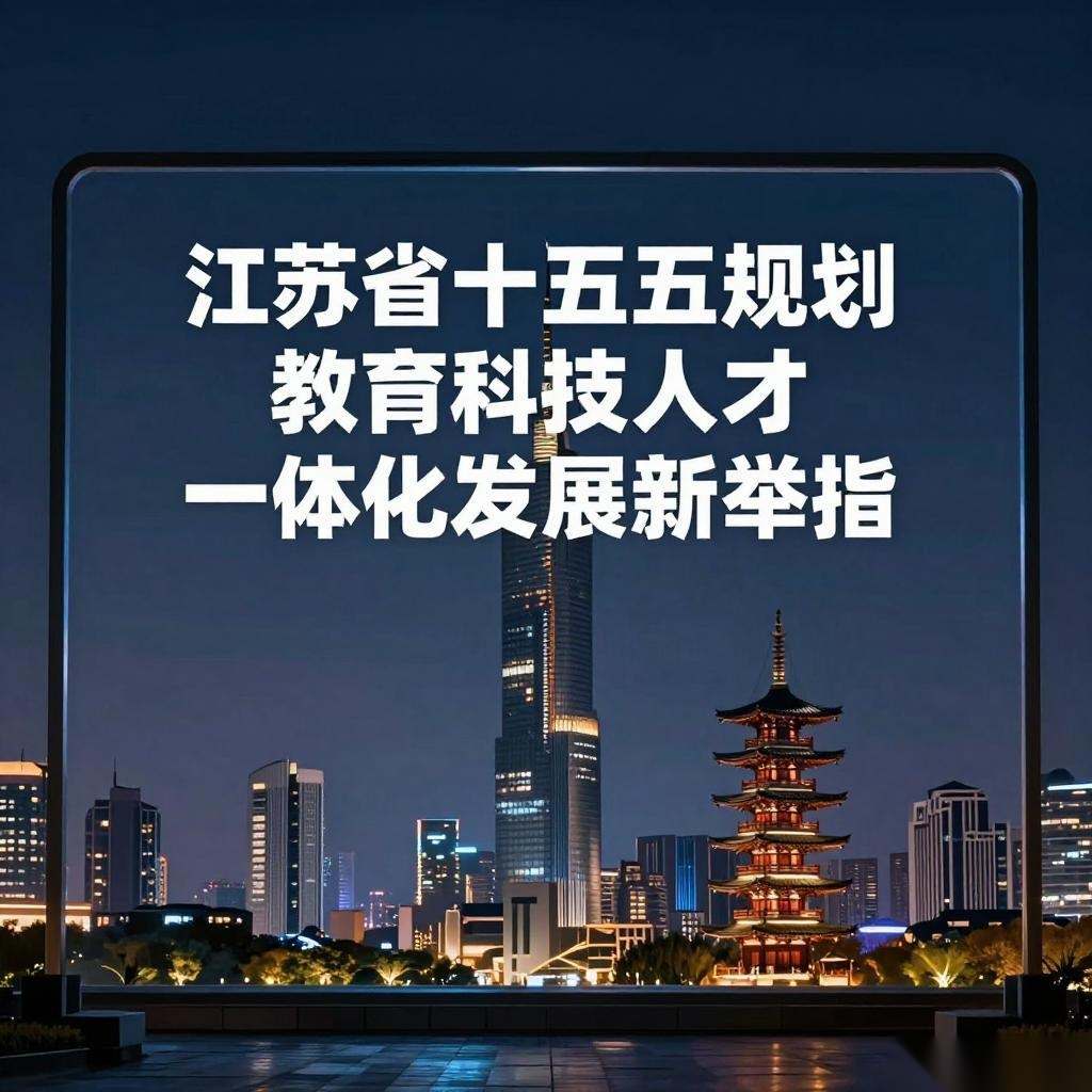 江苏十五五规划教育科技人才一体化发展新举措的缩略图