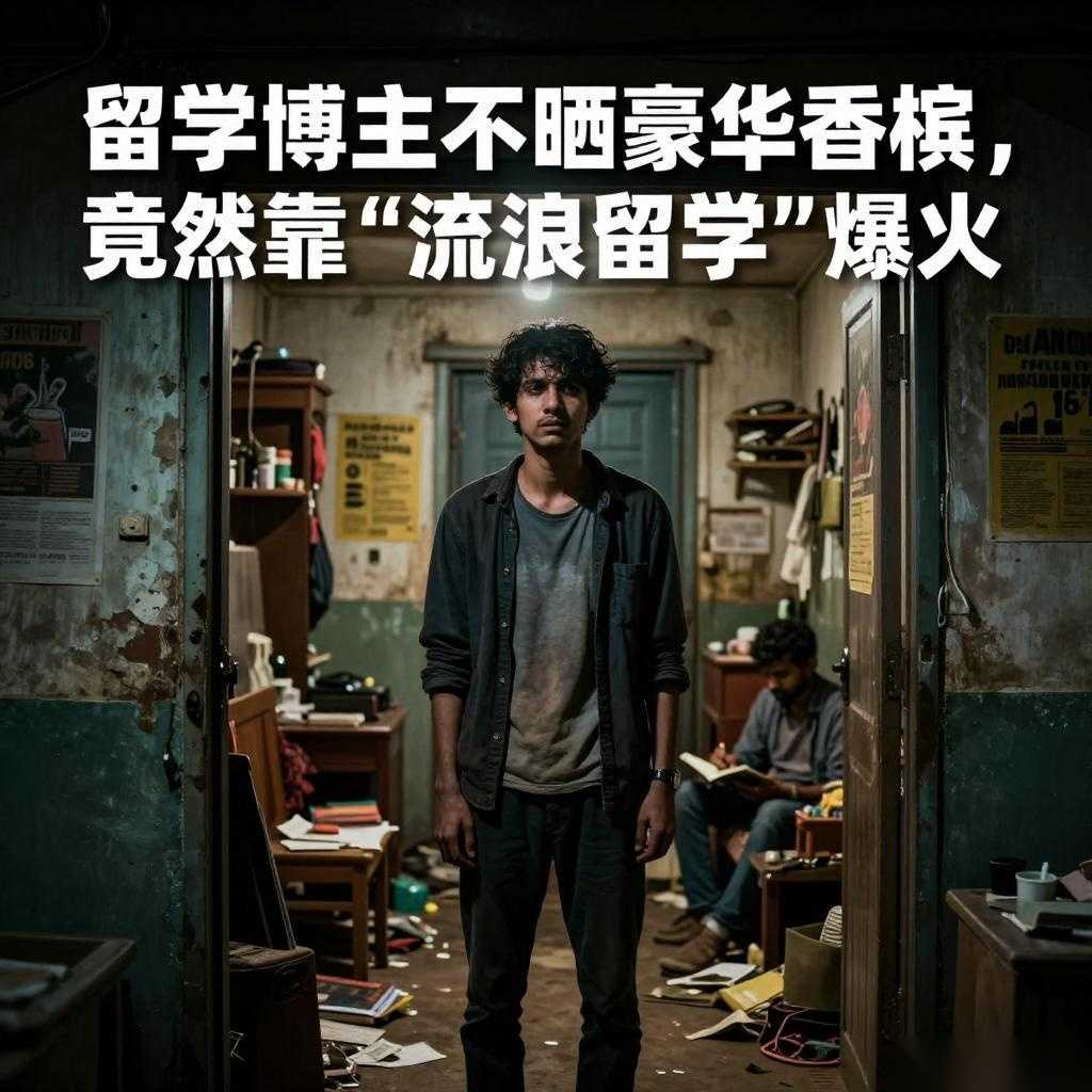 留学博主不晒豪车香槟，竟然靠“流浪留学”爆火的缩略图