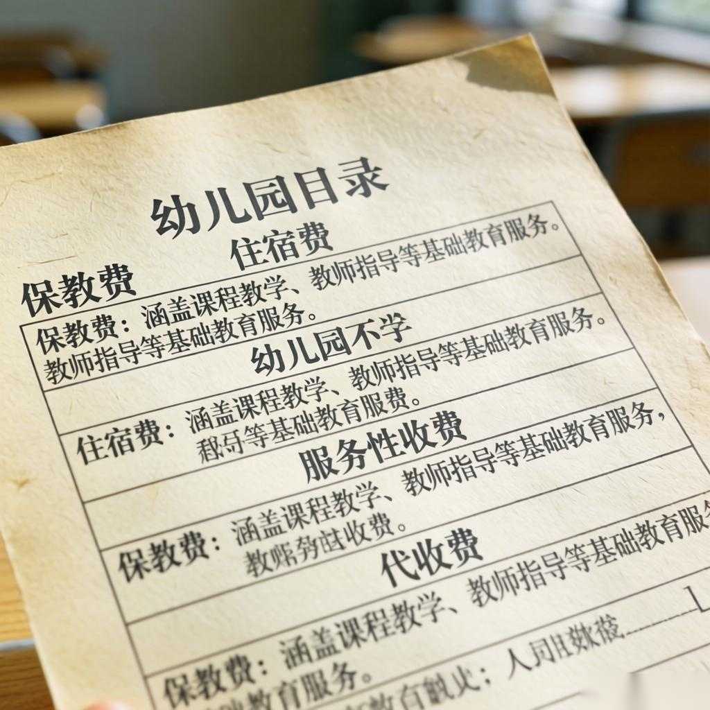 幼儿园收费政策解读：规范项目与分类管理助力普惠发展