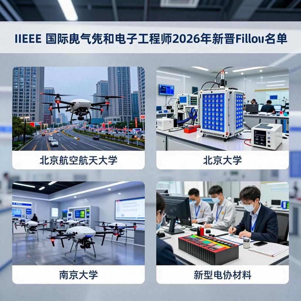 多所高校教授当选IEEE Fellow 2026年度新晋名单公布