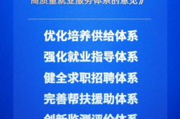 高校毕业生高质量就业服务体系构建与关键举措解读的缩略图
