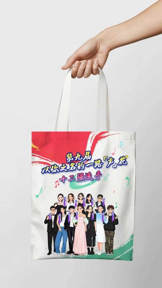 12强选手动漫形象定制帆布袋